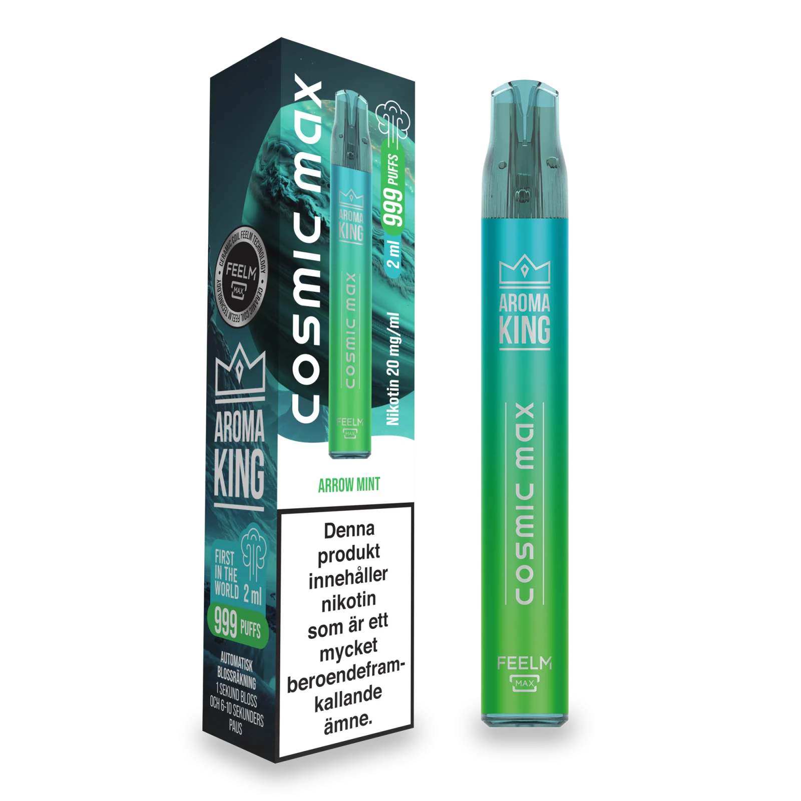 Aroma King – Cosmic Max – Arrow Mint (20 mg, Disposable)