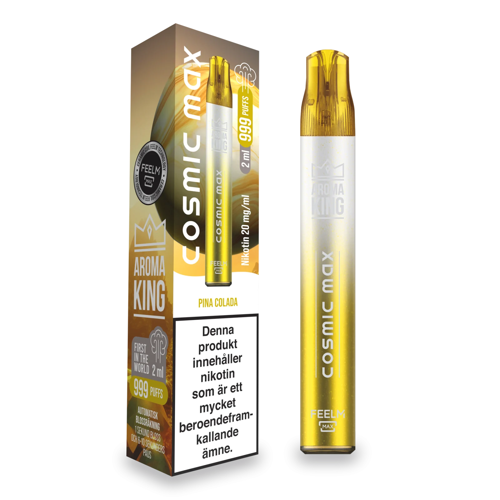 Aroma King – Cosmic Max – Pina Colada (20 mg, Disposable)