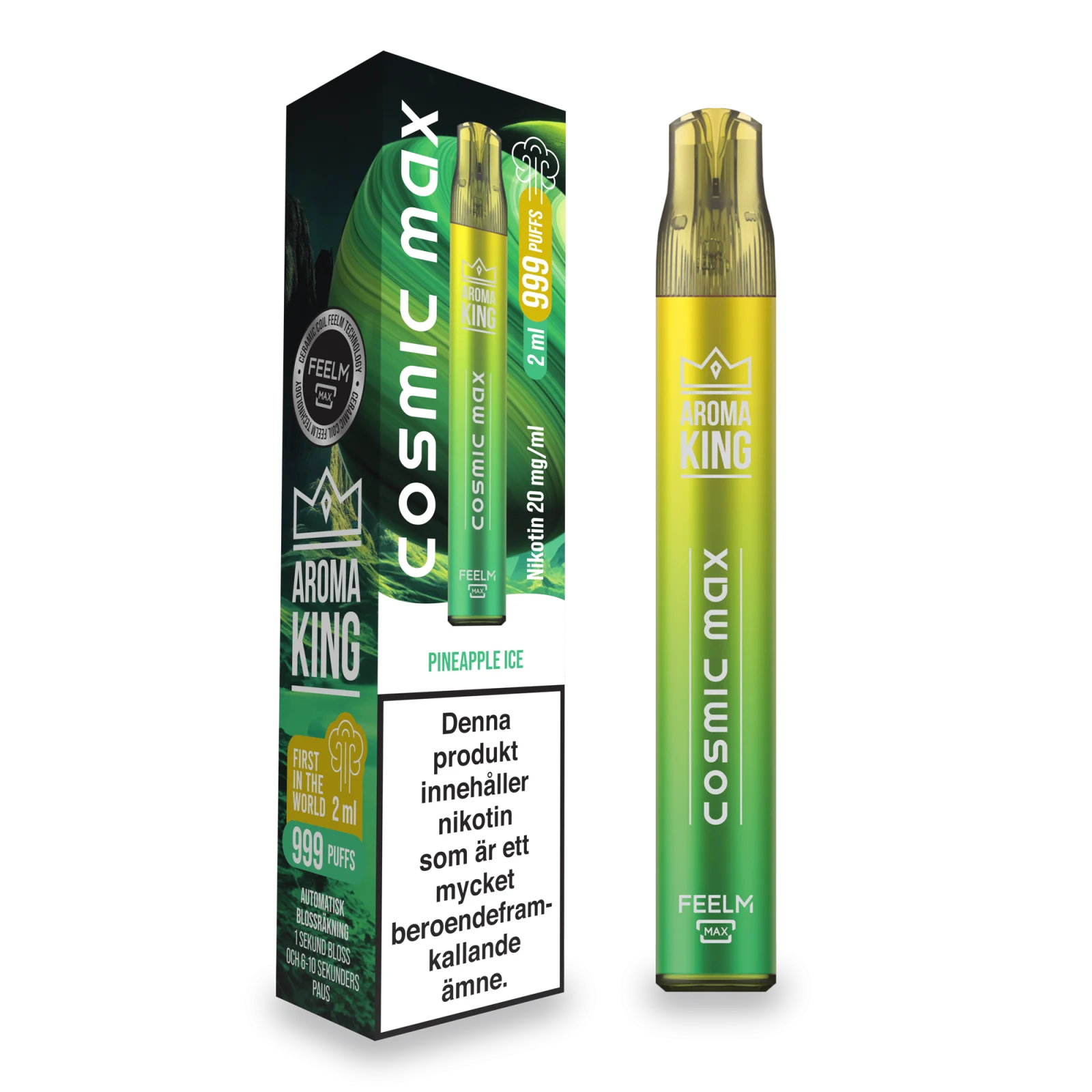 Aroma King – Cosmic Max – Pineapple Ice (20 mg, Disposable)
