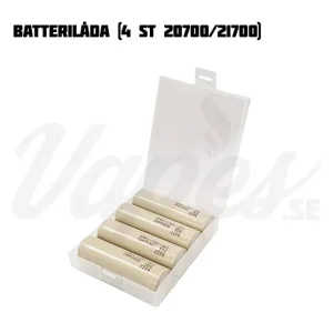 Batterilåda (4 st 20700/21700)