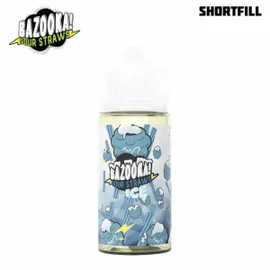 Bazooka Sour Straws – Blue Raspberry Ice (100 ml, Shortfill)