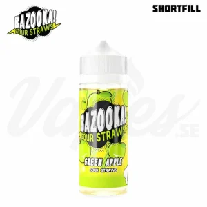 Bazooka Sour Straws – Green Apple (100 ml, Shortfill)