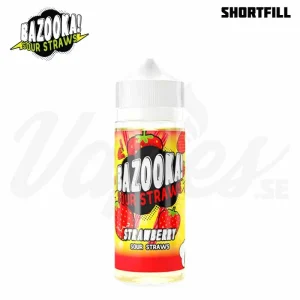 Bazooka Sour Straws – Strawberry (100 ml, Shortfill)