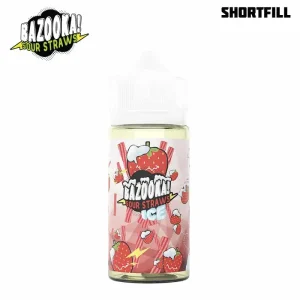 Bazooka Sour Straws – Strawberry Ice (100 ml, Shortfill)