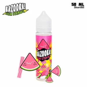 Bazooka Sour Straws – Watermelon (50 ml, Shortfill) – Utgått