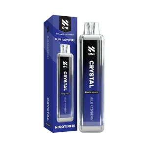 Blue Raspberry från Crystal Mesh Zero (12ml, Nikotinfri, Engångsvape)