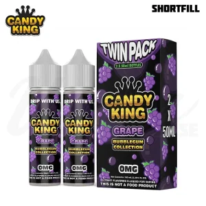 Candy King Bubblegum – Grape (2×50 ml, Shortfill)