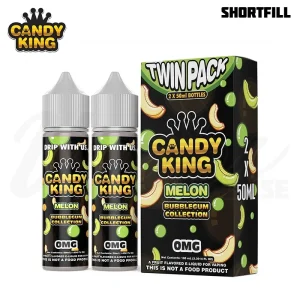 Candy King Bubblegum – Melon (2×50 ml, Shortfill)