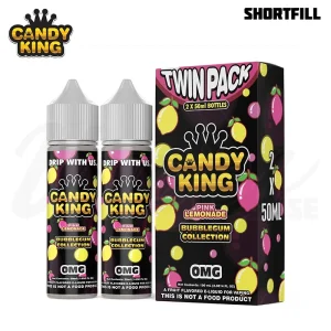 Candy King Bubblegum – Pink Lemonade (2×50 ml, Shortfill)