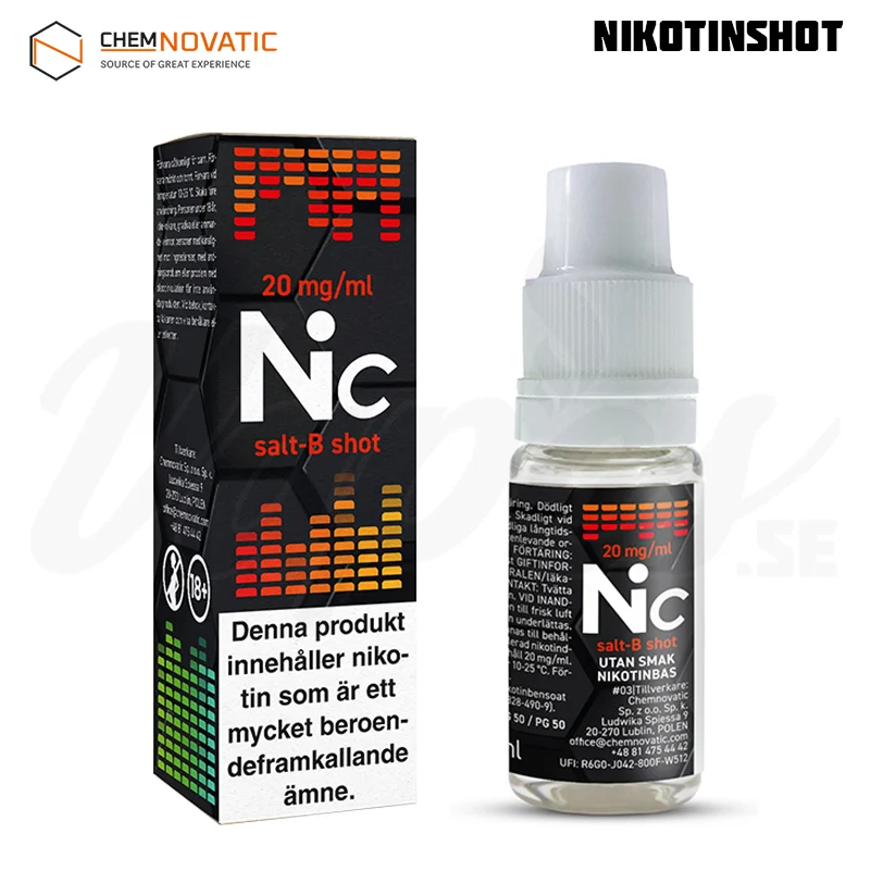 Chemnovatic – Nikotinshot Salt-B 50VG/50PG (10 ml, 20 mg)
