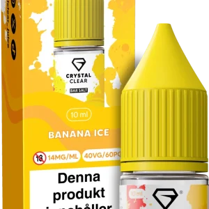 Crystal Clear – Banana Ice (10 ml, 14 mg Nikotinsalt)