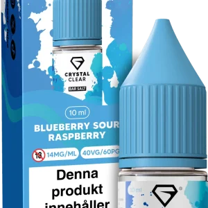 Crystal Clear – Blueberry Sour Raspberry (10 ml, 14 mg Nikotinsalt)