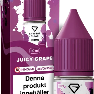 Crystal Clear – Juicy Grape (10 ml, 14 mg Nikotinsalt)