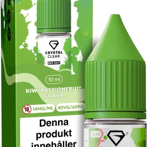 Crystal Clear – Kiwi Passion Guava (10 ml, 14 mg Nikotinsalt)