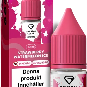 Crystal Clear – Strawberry Watermelon Ice (10 ml, 14 mg Nikotinsalt)