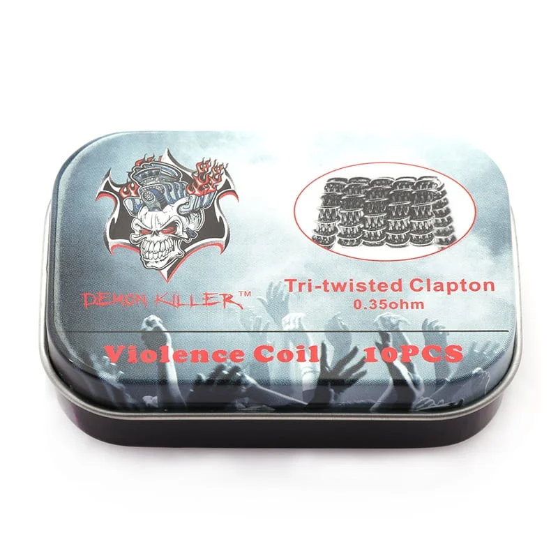 Demon Killer Tri-twisted Clapton Coil (10-pack, 0,35 ohm, Kanthal/SS) - Image 2