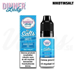 Dinner Lady Salt – Bubblegum Ice (10 ml, 14 mg Nikotinsalt)