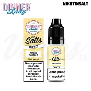 Dinner Lady Salt – Vanilla Tobacco (10 ml, 14 mg Nikotinsalt)