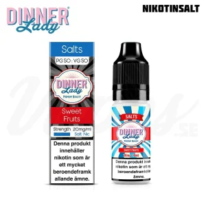 Dinner Lady Salts – Sweet Fruits (10 ml, 20 mg, Nikotinsalt)
