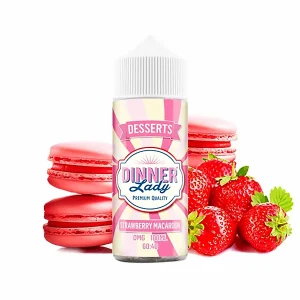 Dinner Lady – Strawberry Macaroon (100ml)
