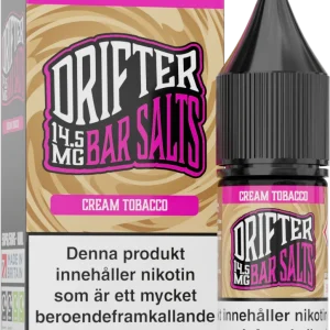 Drifter Bar Salts – Cream Tobacco (10 ml, 14,5 mg Nikotinsalt)