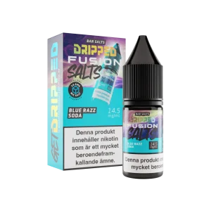 Dripped Fusion Salts – Blue Razz Soda (10 ml, 14,5 mg Nikotinsalt)