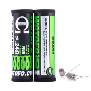 Dual Core Fused Clapton Coil i Ni80 från Wotofo (10-pack)