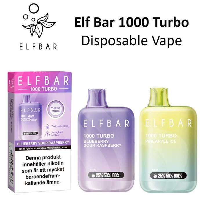 Elf Bar 1000 EB1000 Disposable Vape 20mg (1000 Puffs)