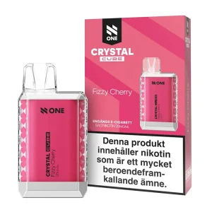 Fizzy Cherry från Crystal Cube (2ml, 20mg, Engångsvape)