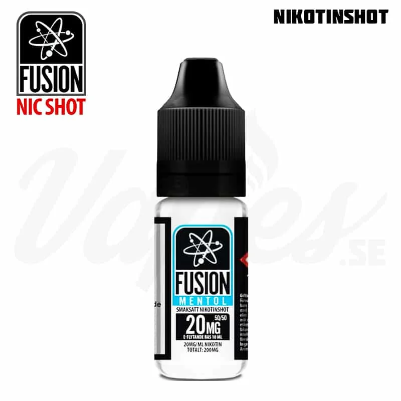 Fusion Menthol Nikotinshot 50VG/50PG (10 ml, 20 mg) – Utgått