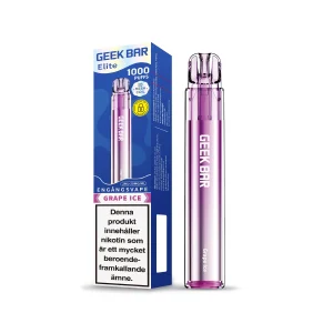 GEEK BAR Elite 1000 – Grape Ice (20 mg, Engångs vape)