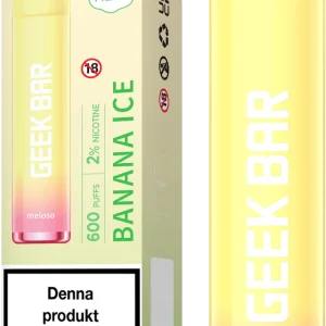 Geek Bar Meloso – Banana ICE (20 mg, Engångs vape)
