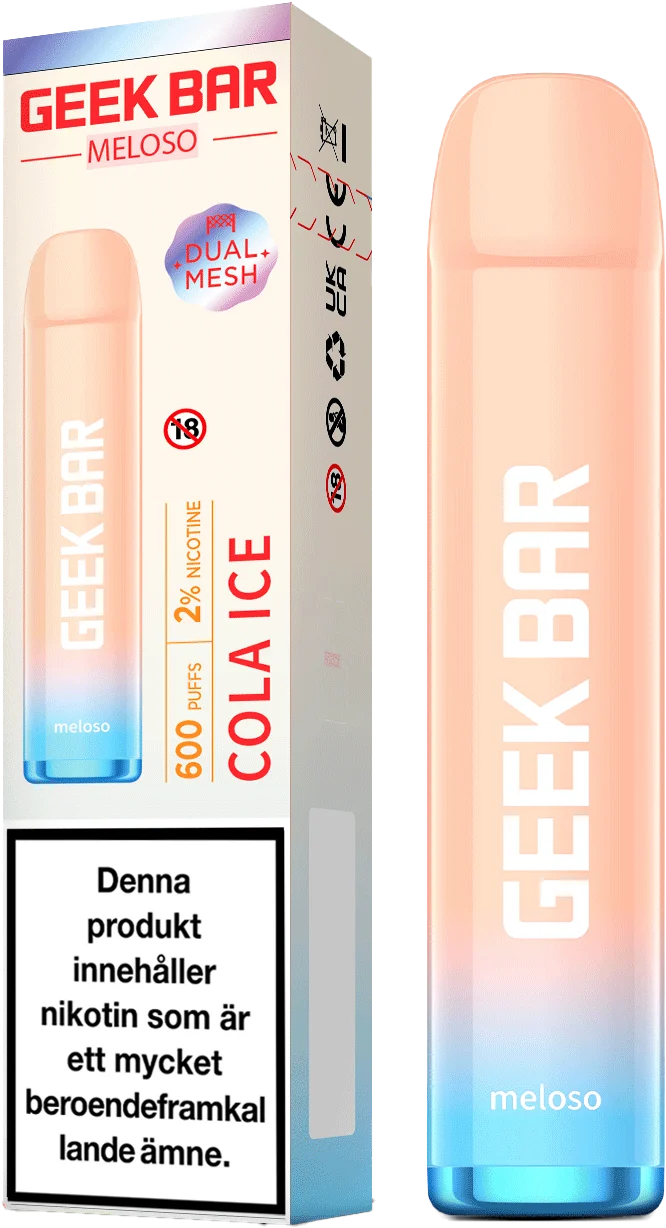 Geek Bar Meloso – Cola ICE (20 mg, Engångs vape)