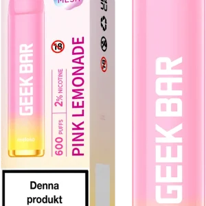 Geek Bar Meloso – Pink Lemonade (20 mg, Engångs vape)