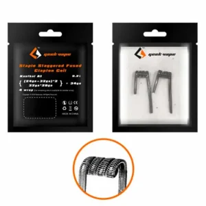 GeekVape Prebuilt Staple Staggered Fused Clapton Coil 0.2ohm – Utgående