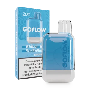 GoFlow – Blåbär & Surhallon (20 mg, Engångs vape)
