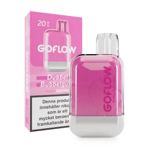 GoFlow – Dubbel Bubblegum (20 mg, Engångs vape)