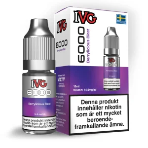IVG 6000 Salts – Berrylicious Blast (10 ml, 14,5 mg, Nikotinsalt)