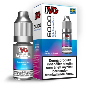 IVG 6000 Salts – Bubblegum Berry Wave (10 ml, 14,5 mg, Nikotinsalt)