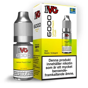 IVG 6000 Salts – Lemon Peach Crush (10 ml, 14,5 mg, Nikotinsalt)