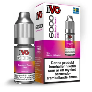IVG 6000 Salts – Raspberry Peach Bliss (10 ml, 14,5 mg, Nikotinsalt)