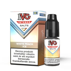 IVG Intense Salts – White Peach Ice (10 ml, 14,5 mg, Nikotinsalt)