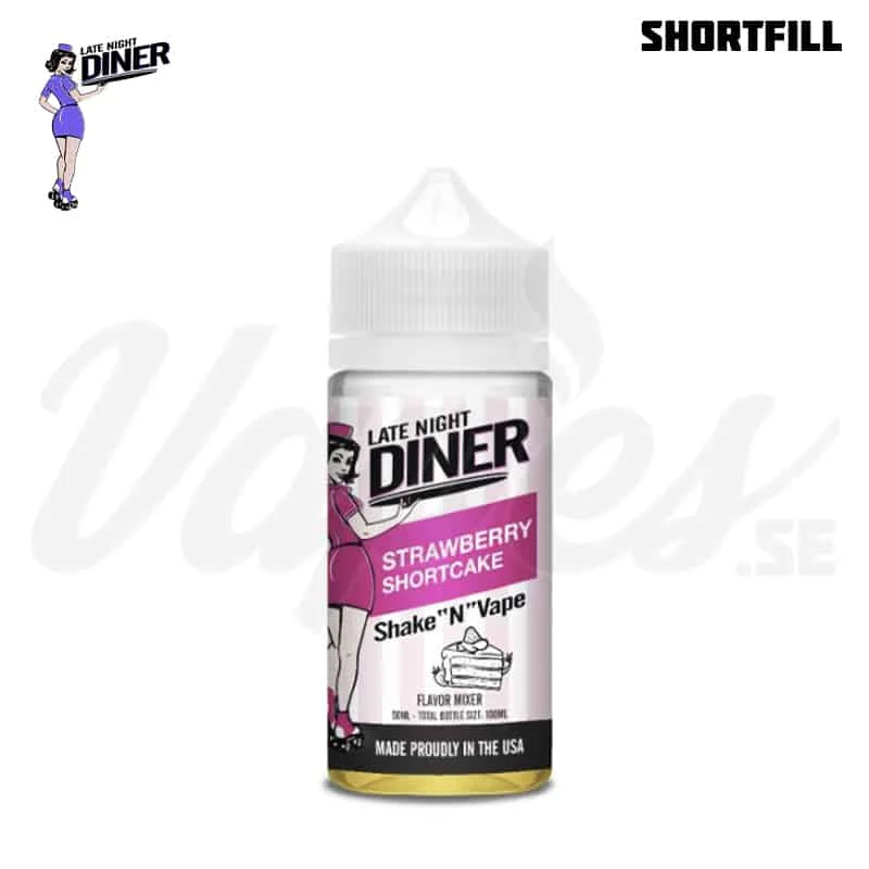 Late Night Diner – Strawberry Shortcake (50 ml, Shortfill)
