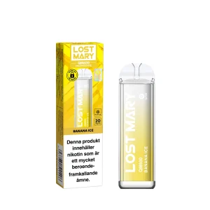 Lost Mary QM600 – Banana Ice (20 mg, Engångs vape)
