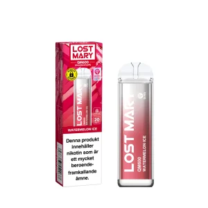 Lost Mary QM600 – Watermelon Ice (20 mg, Engångs vape)