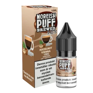 Moreish Puff Brewed – Hazelnut Vienna Coffee (10 ml, 10 mg, Nikotinsalt)