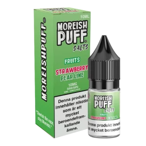 Moreish Puff Fruits – Strawberry Pear & Lime (10 ml, 10 mg, Nikotinsalt)