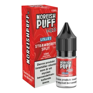 Moreish Puff Lollies – Strawberry Split (10 ml, 10 mg, Nikotinsalt)