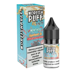 Moreish Puff Menthol – Apricot Watermelon (10 ml, 10 mg, Nikotinsalt)