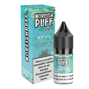 Moreish Puff Menthol – Cool Mint (10 ml, 10 mg, Nikotinsalt)